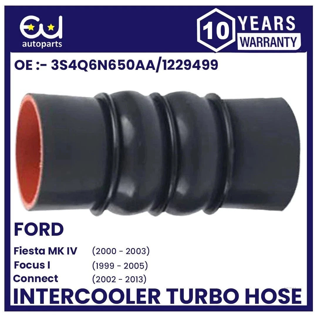 2X INTERCOOLER TURBO HOSE PIPE PAIR FOR FORD TRANSIT CONNECT 1.8 TDCi SILICONE